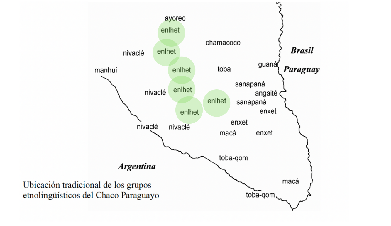 Mapa enhlet y lenguas